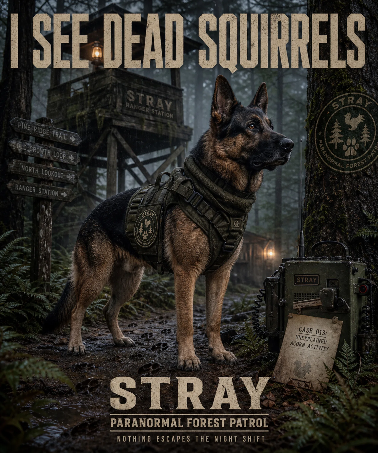 German Shepherd en patrulla paranormal